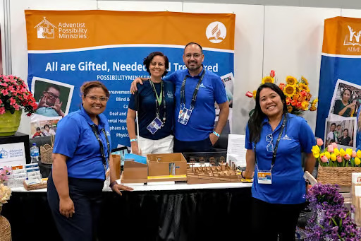 Adventist Possibility Ministries booth at the 2025 GC Session. Photo: Adventist Media Exchange